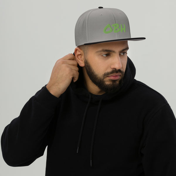 OBH Green Logo Snapback Hat