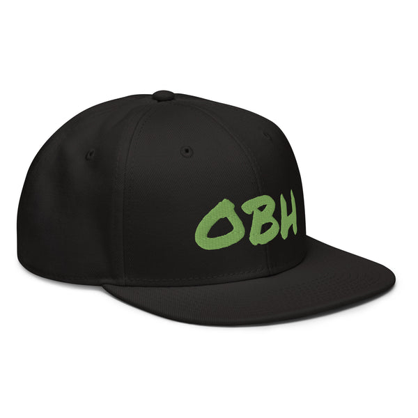 OBH Green Logo Snapback Hat