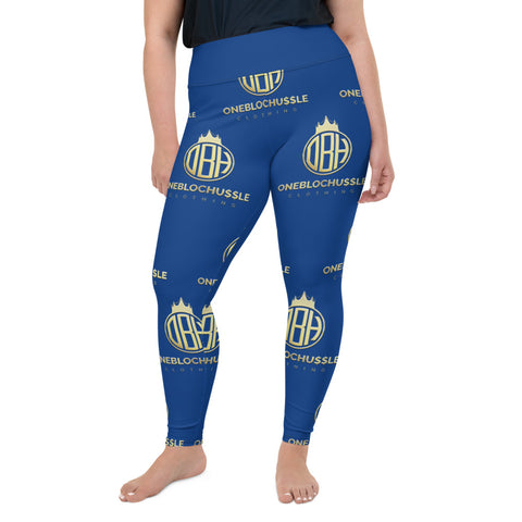 Blue OBH Plus Size Leggings