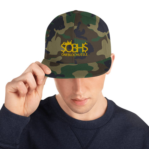 Camo Snapback Hat