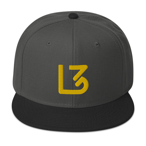 L3 Yellow Logo Snapback Caps