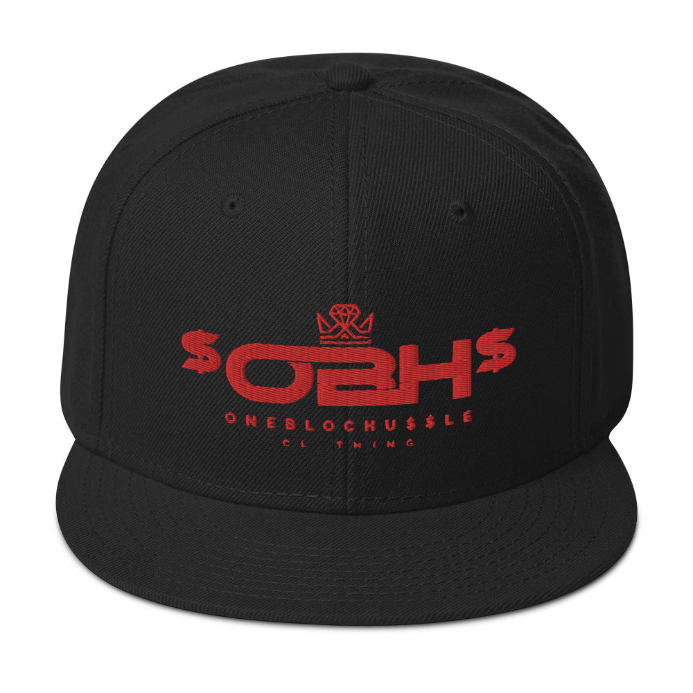 OBH Red Logo Snapback Cap