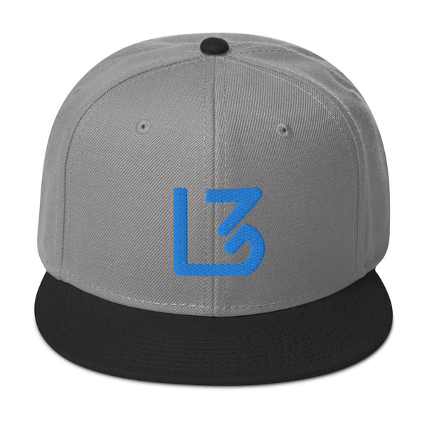 L3 Blue Logo Snapback Caps