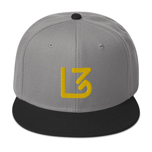 L3 Yellow Logo Snapback Caps