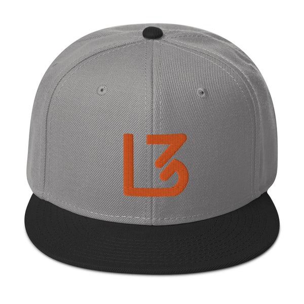 L3 Orange Logo Snapback Caps