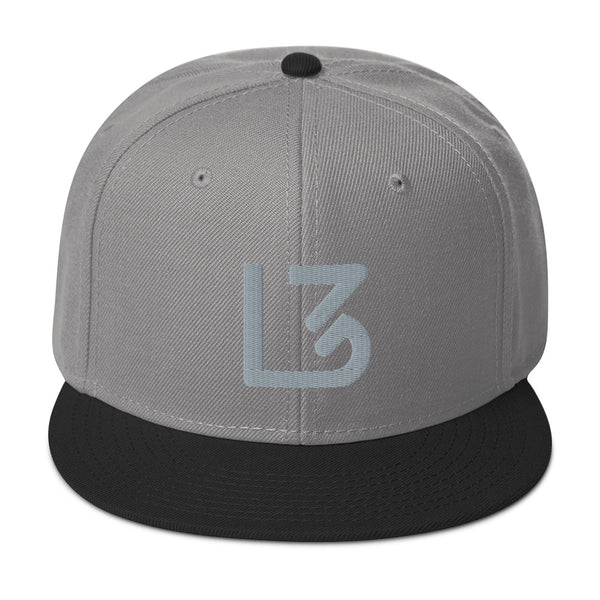 L3 Grey Logo Snapback Caps