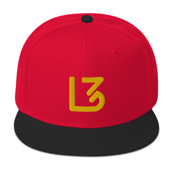 L3 Yellow Logo Snapback Caps