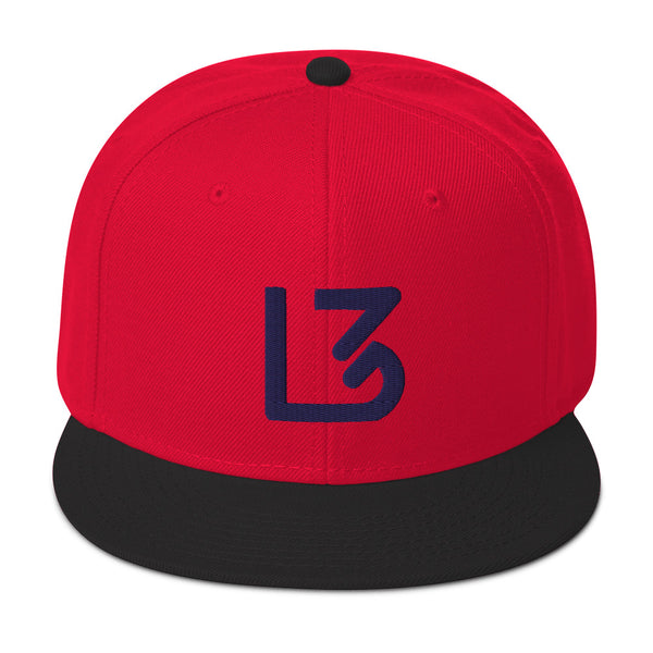 L3 Blue Navy Snapback Caps