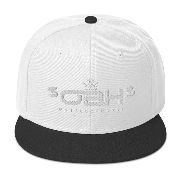 OBH White Logo Snapback Cap