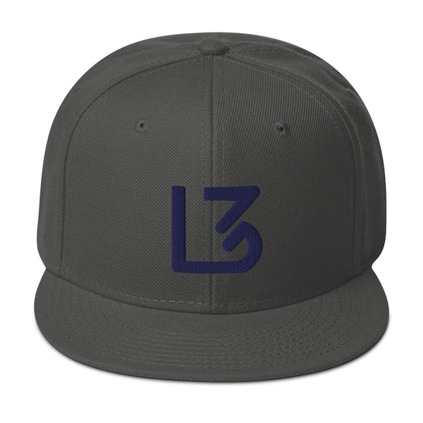 L3 Blue Navy Snapback Caps