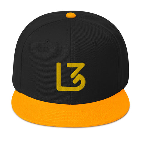 L3 Yellow Logo Snapback Caps