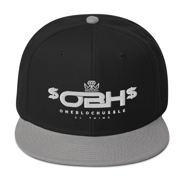 OBH White Logo Snapback Cap