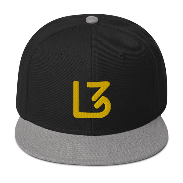 L3 Yellow Logo Snapback Caps