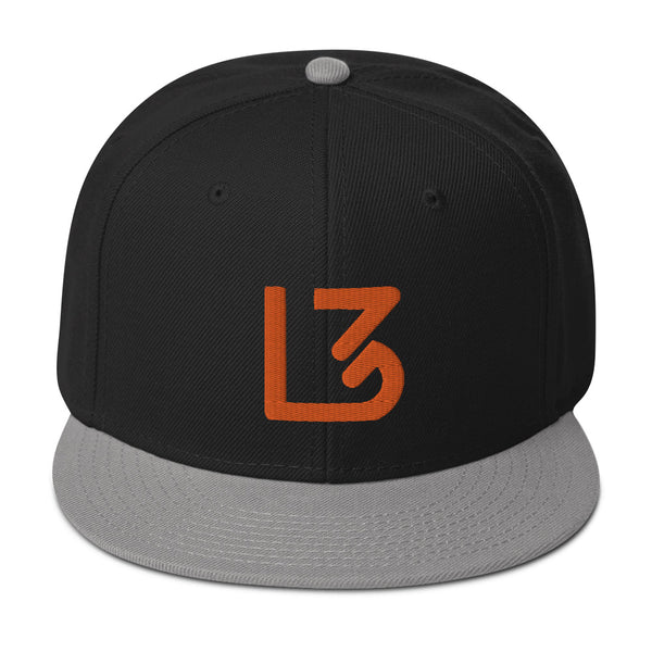 L3 Orange Logo Snapback Caps