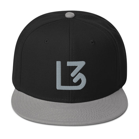 L3 Grey Logo Snapback Caps