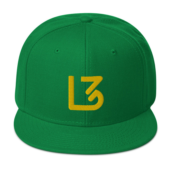 L3 Yellow Logo Snapback Caps