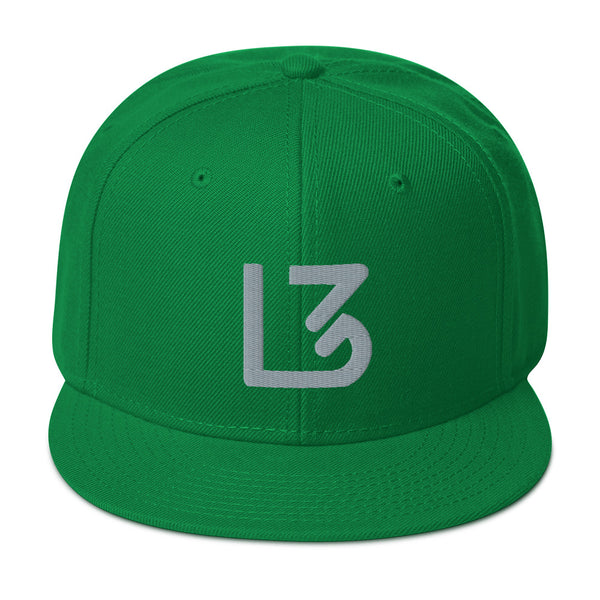 L3 Grey Logo Snapback Caps