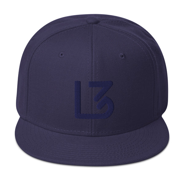 L3 Blue Navy Snapback Caps