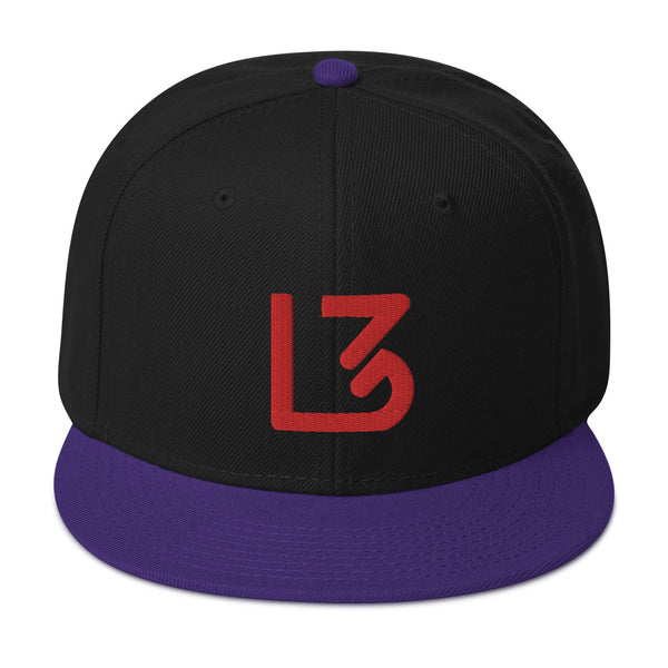 L3 Red Logo Snapback Caps