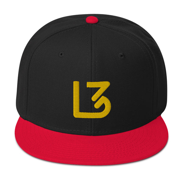 L3 Yellow Logo Snapback Caps