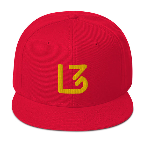 L3 Yellow Logo Snapback Caps