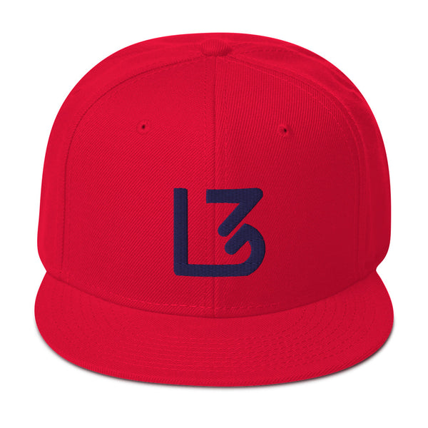 L3 Blue Navy Snapback Caps