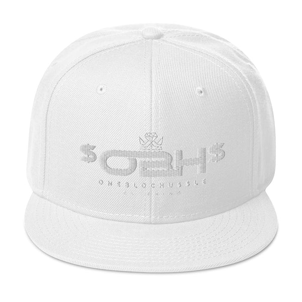 OBH White Logo Snapback Cap