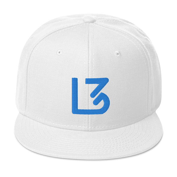 L3 Blue Logo Snapback Caps