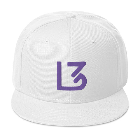 L3 Purple Logo Snapback Caps