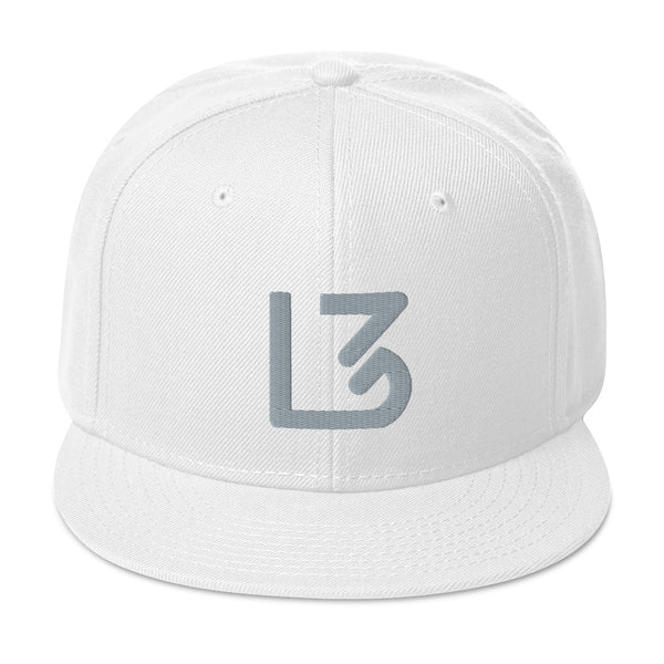 L3 Grey Logo Snapback Caps